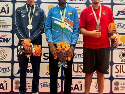 Jr World Cup Shooting: Jonathan Gavin Antony powers to dominant gold as Rashmika clinches silver | Jr World Cup Shooting: Jonathan Gavin Antony powers to dominant gold as Rashmika clinches silver