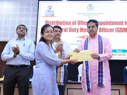 BJP govt provided 20,036 jobs in various departments, says Tripura CM Manik Saha | BJP govt provided 20,036 jobs in various departments, says Tripura CM Manik Saha