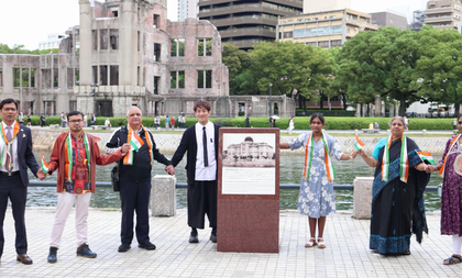Indian diaspora in Japan pays tribute to Hiroshima victims, lauds PM Modi's role in promoting peace | Indian diaspora in Japan pays tribute to Hiroshima victims, lauds PM Modi's role in promoting peace
