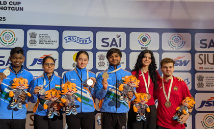 Jr World Cup Shooting: India shines in air pistol mixed team as Italy dominates skeet events (roundup) | Jr World Cup Shooting: India shines in air pistol mixed team as Italy dominates skeet events (roundup)