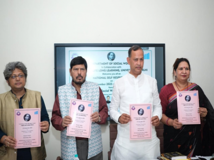 Delhi Minister Ravinder Indraj Singh remembers B.R. Ambedkar on National Self-Respect Day | Delhi Minister Ravinder Indraj Singh remembers B.R. Ambedkar on National Self-Respect Day