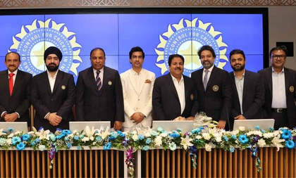 Mithun Manhas elected BCCI chief; Rajeev Shukla, Saikia re-elected as VP and secretary  | Mithun Manhas elected BCCI chief; Rajeev Shukla, Saikia re-elected as VP and secretary 