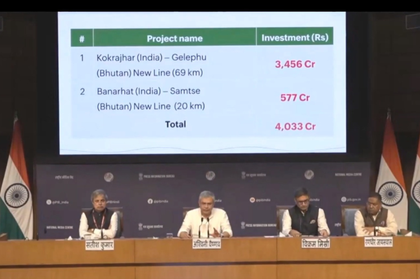 New railway projects connecting India, Bhutan to boost connectivity and trade | New railway projects connecting India, Bhutan to boost connectivity and trade