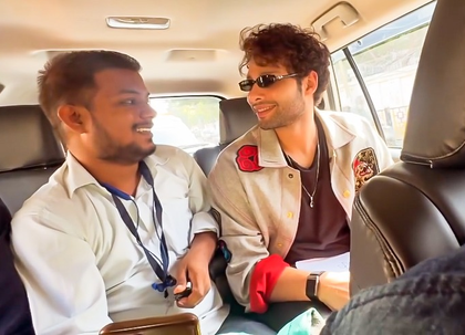 Siddhant Chaturvedi enjoys a meet cute with an admirer during his Varanasi visit | Siddhant Chaturvedi enjoys a meet cute with an admirer during his Varanasi visit