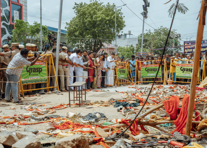 'We want to know what went wrong': Hema Malini-led NDA delegation in Karur | 'We want to know what went wrong': Hema Malini-led NDA delegation in Karur