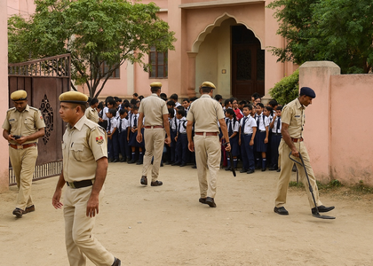Rajasthan: Bomb threat at Jaipur school, premises evacuated as police conduct search | Rajasthan: Bomb threat at Jaipur school, premises evacuated as police conduct search Rajasthan: Bomb threat at Jaipur school, premises evacuated as police conduct search | Rajasthan: Bomb threat at Jaipur school, premises evacuated as police conduct search