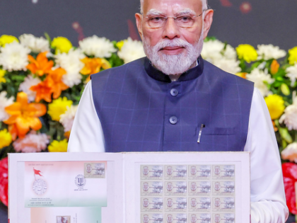 100 years of RSS: PM Modi releases coin featuring Bharat Mata, stamp recalling 1963 R-Day parade | 100 years of RSS: PM Modi releases coin featuring Bharat Mata, stamp recalling 1963 R-Day parade