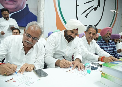 Punjab Congress launches signature campaign against ‘vote-chori’ | Punjab Congress launches signature campaign against ‘vote-chori’