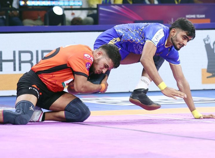 PKL 12: Sandeep masterclass helps U Mumba complete double over Tamil Thalaivas, move to fifth spot | PKL 12: Sandeep masterclass helps U Mumba complete double over Tamil Thalaivas, move to fifth spot