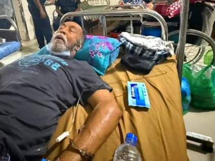 Outrage after photos show ex-B'desh minister handcuffed to hospital bed before his death | Outrage after photos show ex-B'desh minister handcuffed to hospital bed before his death