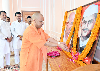Our govt realising Bapu, Shastri's vision: CM Yogi | Our govt realising Bapu, Shastri's vision: CM Yogi