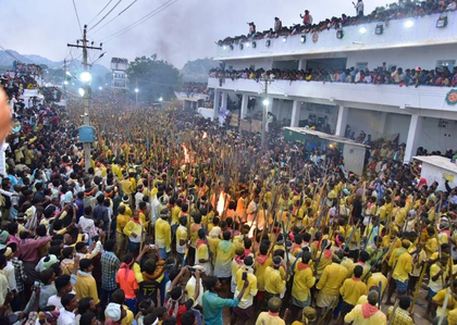 Two killed, 100 injured in traditional stick fight in Andhra's Kurnool | Two killed, 100 injured in traditional stick fight in Andhra's Kurnool