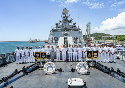 INS Sahyadri arrives at Malaysia's Kemaman Port, set to enhance bilateral engagement | INS Sahyadri arrives at Malaysia's Kemaman Port, set to enhance bilateral engagement INS Sahyadri arrives at Malaysia's Kemaman Port, set to enhance bilateral engagement | INS Sahyadri arrives at Malaysia's Kemaman Port, set to enhance bilateral engagement