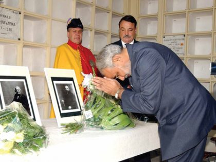 PM Modi recalls bringing back Shyamji Krishna Varma’s ashes from Geneva after 56 years of Independence | PM Modi recalls bringing back Shyamji Krishna Varma’s ashes from Geneva after 56 years of Independence