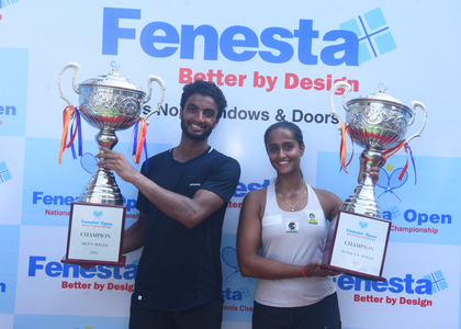 Manish and Vaishnavi clinch singles titles in National Tennis Championship | Manish and Vaishnavi clinch singles titles in National Tennis Championship