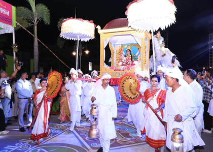 After Durga Puja festivities, cultural show marks Tripura’s ‘Mayer Gaman’ carnival | After Durga Puja festivities, cultural show marks Tripura’s ‘Mayer Gaman’ carnival