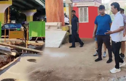 CM Stalin reviews storm water drain, pipeline works in TN's Alwarpet ahead of monsoon | CM Stalin reviews storm water drain, pipeline works in TN's Alwarpet ahead of monsoon