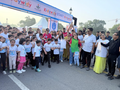 NDMC VC Kuljeet Chahal flags off kids’ marathon on Kartavya Path | NDMC VC Kuljeet Chahal flags off kids’ marathon on Kartavya Path