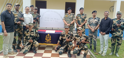 Bengal: Gold biscuits valued at over Rs 1 crore seized after smuggling attempt foiled | Bengal: Gold biscuits valued at over Rs 1 crore seized after smuggling attempt foiled