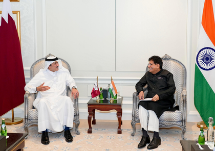 India, Qatar deepen trade ties as Union Minister Piyush Goyal meets Qatari minister in Doha | India, Qatar deepen trade ties as Union Minister Piyush Goyal meets Qatari minister in Doha