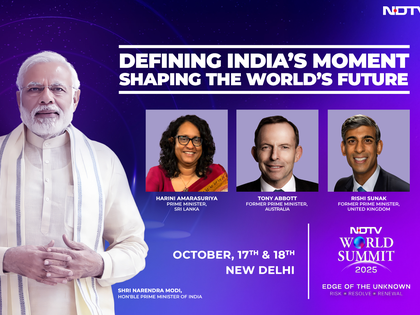 Two serving PMs, 2 ex-PMs to headline NDTV World Summit 2025: PM Modi, Sri Lankan PM Amarasuriya, Rishi Sunak, Tony Abbott to attend | Two serving PMs, 2 ex-PMs to headline NDTV World Summit 2025: PM Modi, Sri Lankan PM Amarasuriya, Rishi Sunak, Tony Abbott to attend