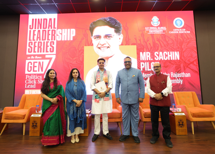 Passion for politics stronger among Indian youth outside metros: Sachin Pilot at Jindal Leadership Lecture | Passion for politics stronger among Indian youth outside metros: Sachin Pilot at Jindal Leadership Lecture
