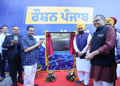 Kejriwal, CM Mann launch illuminated Punjab campaign | Kejriwal, CM Mann launch illuminated Punjab campaign