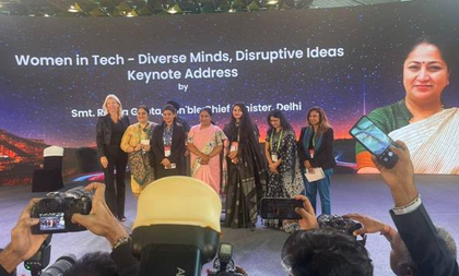 Empowered women innovators key to balanced digital growth: Delhi CM Rekha Gupta | Empowered women innovators key to balanced digital growth: Delhi CM Rekha Gupta Empowered women innovators key to balanced digital growth: Delhi CM Rekha Gupta | Empowered women innovators key to balanced digital growth: Delhi CM Rekha Gupta