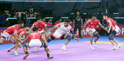 PKL 12: Rakesh’s career-best 20-point game helps Gujarat Giants complete double over UP Yoddhas | PKL 12: Rakesh’s career-best 20-point game helps Gujarat Giants complete double over UP Yoddhas PKL 12: Rakesh’s career-best 20-point game helps Gujarat Giants complete double over UP Yoddhas | PKL 12: Rakesh’s career-best 20-point game helps Gujarat Giants complete double over UP Yoddhas