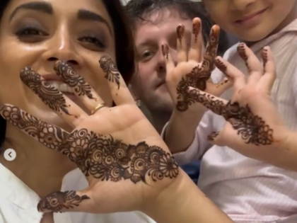 Shriya Saran's little one 'Radha' flaunts her beautiful mehendi along with mommy dear | Shriya Saran's little one 'Radha' flaunts her beautiful mehendi along with mommy dear Shriya Saran's little one 'Radha' flaunts her beautiful mehendi along with mommy dear | Shriya Saran's little one 'Radha' flaunts her beautiful mehendi along with mommy dear