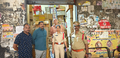 Illegally-stored firecrackers seized in Hyderabad, one arrested | Illegally-stored firecrackers seized in Hyderabad, one arrested Illegally-stored firecrackers seized in Hyderabad, one arrested | Illegally-stored firecrackers seized in Hyderabad, one arrested