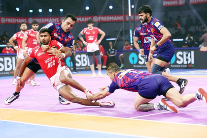 PKL 12: Akshit’s Super 10 guides Dabang Delhi to double over Gujarat Giants | PKL 12: Akshit’s Super 10 guides Dabang Delhi to double over Gujarat Giants