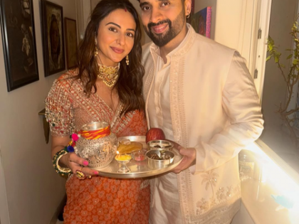 Rakul Preet Singh celebrates Karva Chauth & birthday together, 'now let’s eat cake' | Rakul Preet Singh celebrates Karva Chauth & birthday together, 'now let’s eat cake'