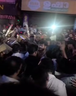 Visuals show Congress Kerala MP Shafi Parambil assaulted by police during Perambra clash | Visuals show Congress Kerala MP Shafi Parambil assaulted by police during Perambra clash Visuals show Congress Kerala MP Shafi Parambil assaulted by police during Perambra clash | Visuals show Congress Kerala MP Shafi Parambil assaulted by police during Perambra clash
