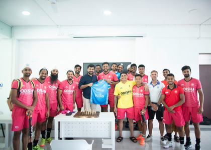 Indian men’s hockey team engage in a first-of-its-kind chess masterclass with Prachura P Padakannaya | Indian men’s hockey team engage in a first-of-its-kind chess masterclass with Prachura P Padakannaya Indian men’s hockey team engage in a first-of-its-kind chess masterclass with Prachura P Padakannaya | Indian men’s hockey team engage in a first-of-its-kind chess masterclass with Prachura P Padakannaya