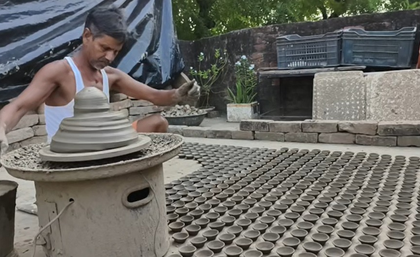 Ahead of Diwali, potters in Prayagraj rejoice after PM Modi’s call to adopt Swadeshi | Ahead of Diwali, potters in Prayagraj rejoice after PM Modi’s call to adopt Swadeshi Ahead of Diwali, potters in Prayagraj rejoice after PM Modi’s call to adopt Swadeshi | Ahead of Diwali, potters in Prayagraj rejoice after PM Modi’s call to adopt Swadeshi
