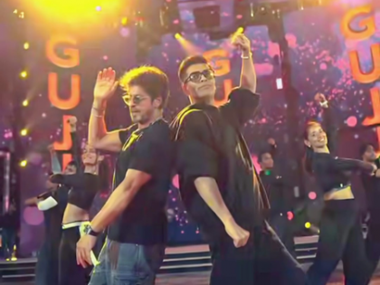 Karan Johar celebrates his '25th year as a host', sharing stage with SRK | Karan Johar celebrates his '25th year as a host', sharing stage with SRK