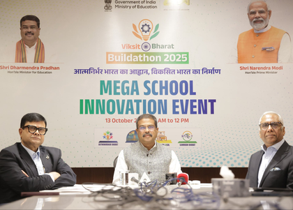 Dharmendra Pradhan inaugurates Viksit Bharat Buildathon, over 3 lakh schools participate | Dharmendra Pradhan inaugurates Viksit Bharat Buildathon, over 3 lakh schools participate