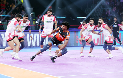 PKL 12: Guman Singh stars as UP Yoddhas crush U Mumba 40-24 to end losing streak | PKL 12: Guman Singh stars as UP Yoddhas crush U Mumba 40-24 to end losing streak PKL 12: Guman Singh stars as UP Yoddhas crush U Mumba 40-24 to end losing streak | PKL 12: Guman Singh stars as UP Yoddhas crush U Mumba 40-24 to end losing streak