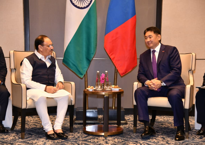 JP Nadda calls on Mongolian President, discusses enhancing healthcare cooperation | JP Nadda calls on Mongolian President, discusses enhancing healthcare cooperation JP Nadda calls on Mongolian President, discusses enhancing healthcare cooperation | JP Nadda calls on Mongolian President, discusses enhancing healthcare cooperation