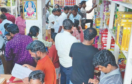 Sivakasi cracker sales soar ahead of Diwali as Delhi demand lights up trade | Sivakasi cracker sales soar ahead of Diwali as Delhi demand lights up trade Sivakasi cracker sales soar ahead of Diwali as Delhi demand lights up trade | Sivakasi cracker sales soar ahead of Diwali as Delhi demand lights up trade