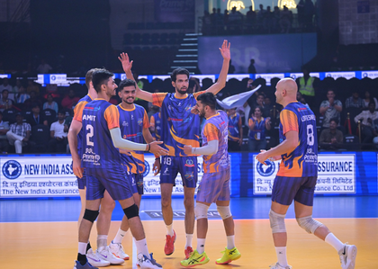PVL 2025: Mumbai Meteors win hard-fought battle against Kochi Blue Spikers | PVL 2025: Mumbai Meteors win hard-fought battle against Kochi Blue Spikers PVL 2025: Mumbai Meteors win hard-fought battle against Kochi Blue Spikers | PVL 2025: Mumbai Meteors win hard-fought battle against Kochi Blue Spikers