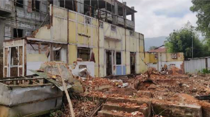 Students storm PDA office over demolition of Manipur Rajbari building in Shillong | Students storm PDA office over demolition of Manipur Rajbari building in Shillong Students storm PDA office over demolition of Manipur Rajbari building in Shillong | Students storm PDA office over demolition of Manipur Rajbari building in Shillong