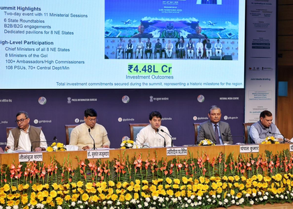 Centre’s funding of projects in northeast jumped 74 pc to Rs 3,447 crore in FY 25 | Centre’s funding of projects in northeast jumped 74 pc to Rs 3,447 crore in FY 25 Centre’s funding of projects in northeast jumped 74 pc to Rs 3,447 crore in FY 25 | Centre’s funding of projects in northeast jumped 74 pc to Rs 3,447 crore in FY 25