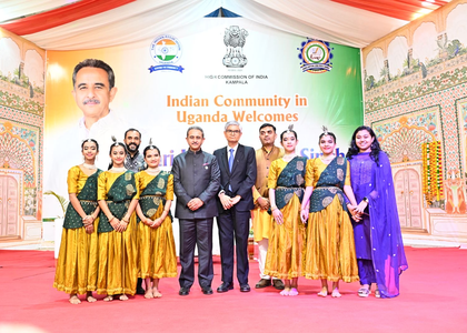 MoS Kirti Vardhan Singh interacts with Indian community in Uganda, lauds their commitment | MoS Kirti Vardhan Singh interacts with Indian community in Uganda, lauds their commitment MoS Kirti Vardhan Singh interacts with Indian community in Uganda, lauds their commitment | MoS Kirti Vardhan Singh interacts with Indian community in Uganda, lauds their commitment