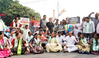 Near total shutdown in Telangana over reservation for Backward Classes | Near total shutdown in Telangana over reservation for Backward Classes Near total shutdown in Telangana over reservation for Backward Classes | Near total shutdown in Telangana over reservation for Backward Classes