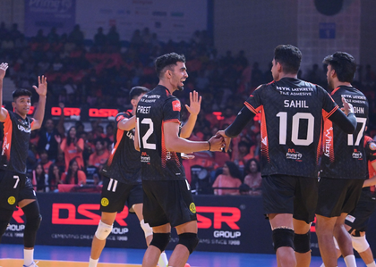 PVL 2025: Hyderabad Black Hawks stop Bengaluru Torpedoes' unbeaten run, claim second straight win | PVL 2025: Hyderabad Black Hawks stop Bengaluru Torpedoes' unbeaten run, claim second straight win PVL 2025: Hyderabad Black Hawks stop Bengaluru Torpedoes' unbeaten run, claim second straight win | PVL 2025: Hyderabad Black Hawks stop Bengaluru Torpedoes' unbeaten run, claim second straight win