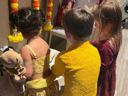 Priyanka Chopra's daughter Malti's Diwali celebration includes a cute yellow lehenga & tattoo | Priyanka Chopra's daughter Malti's Diwali celebration includes a cute yellow lehenga & tattoo Priyanka Chopra's daughter Malti's Diwali celebration includes a cute yellow lehenga & tattoo | Priyanka Chopra's daughter Malti's Diwali celebration includes a cute yellow lehenga & tattoo