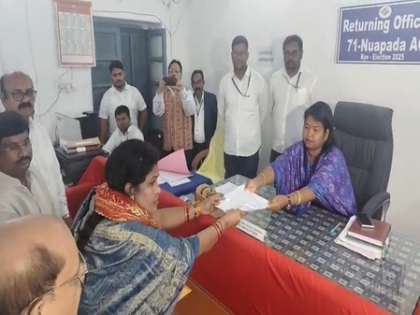 Odisha: Snehangini Chhuria files nomination as BJD candidate for Nuapada bypoll | Odisha: Snehangini Chhuria files nomination as BJD candidate for Nuapada bypoll Odisha: Snehangini Chhuria files nomination as BJD candidate for Nuapada bypoll | Odisha: Snehangini Chhuria files nomination as BJD candidate for Nuapada bypoll