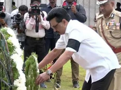 CM Stalin pays tributes at memorial on Police Commemoration Day in Chennai | CM Stalin pays tributes at memorial on Police Commemoration Day in Chennai CM Stalin pays tributes at memorial on Police Commemoration Day in Chennai | CM Stalin pays tributes at memorial on Police Commemoration Day in Chennai